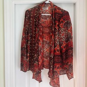 Urban Outfitters Ecote Open Faced Tunic Paisley Vintage